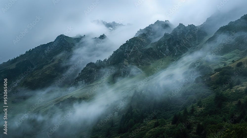 foggy mountain pattern wallpaper foggy mountain pattern wallpaper