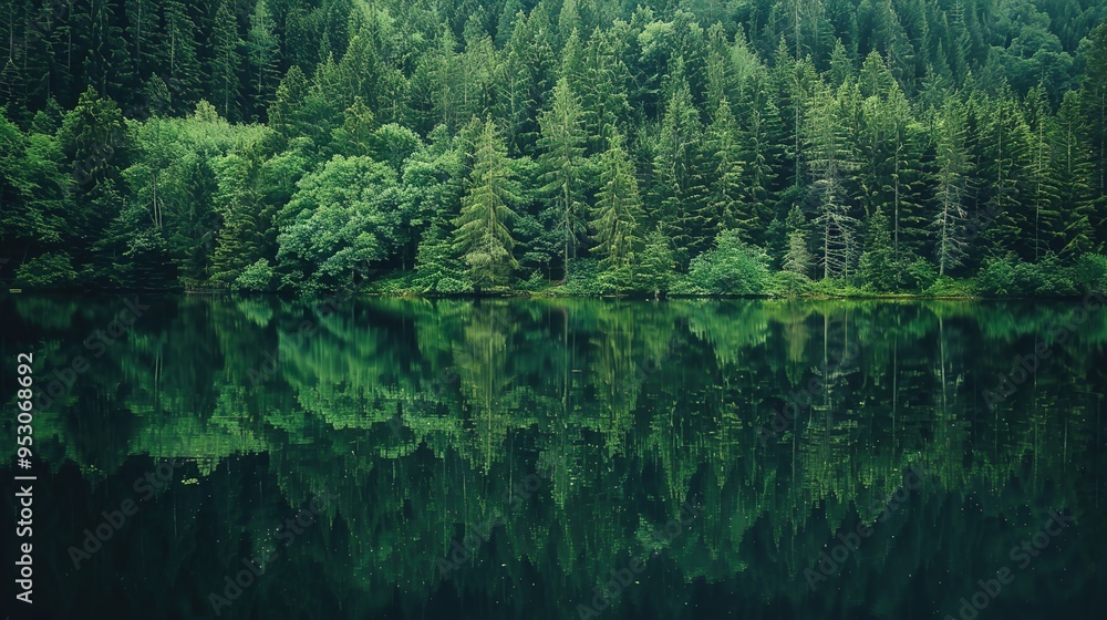 Serene lake pattern wallpaper Serene lake pattern wallpaper