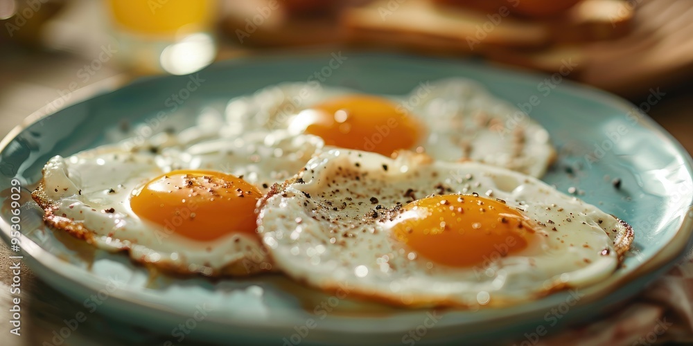 Nourishing Breakfast of Fried Eggs Packed with Healthy Proteins Nourishing Breakfast of Fried Eggs Packed with Healthy Proteins