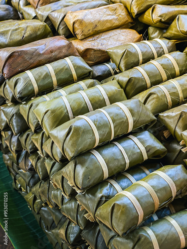 stacks of Khao tom