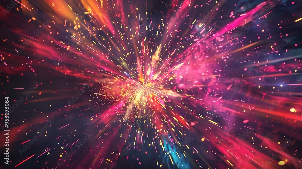 Fototapeta premium Firework display wallpaper