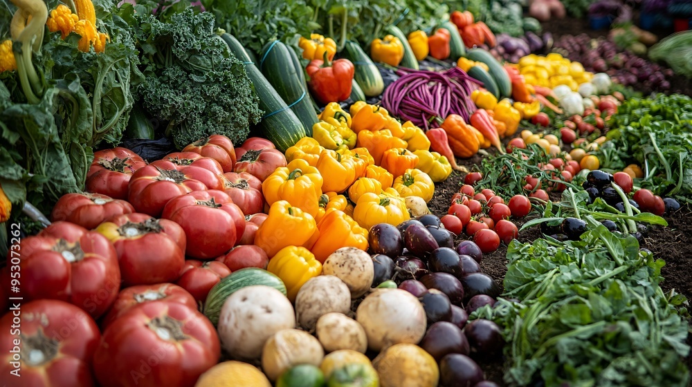 A vibrant garden teeming with diverse vegetables reflects the gardener's commitment to sustainable practices and nurturing efforts. A vibrant garden teeming with diverse vegetables reflects the gardener's commitment to sustainable practices and nurturing efforts.