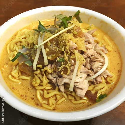 Khao Soi a Northern Thai inspired noodle dish photo