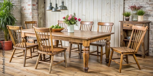 vintage rustic farmhouse dining sets
