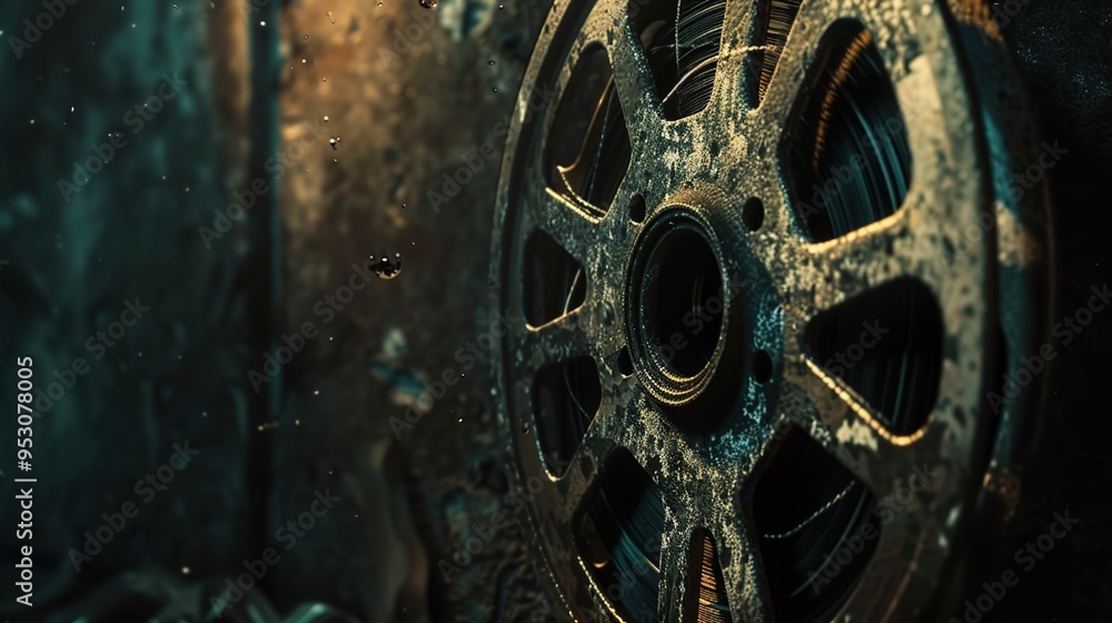 Obraz premium vintage film reel wallpaper
