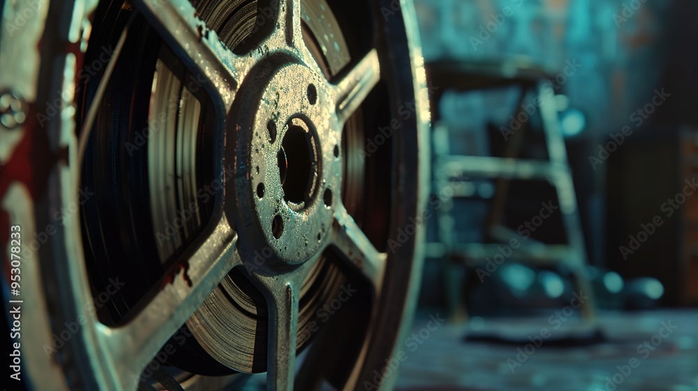 Fototapeta premium vintage film reel wallpaper