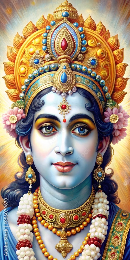 Lord Krishna Stock Illustration Lord Krishna Stock Illustration