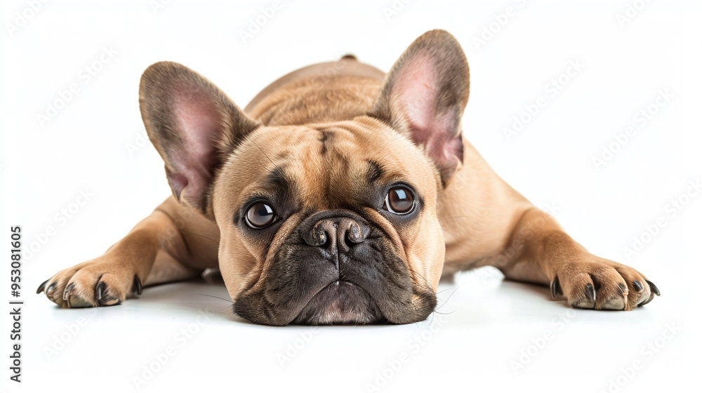French Bulldog Isolated on White Background French Bulldog Isolated on White Background