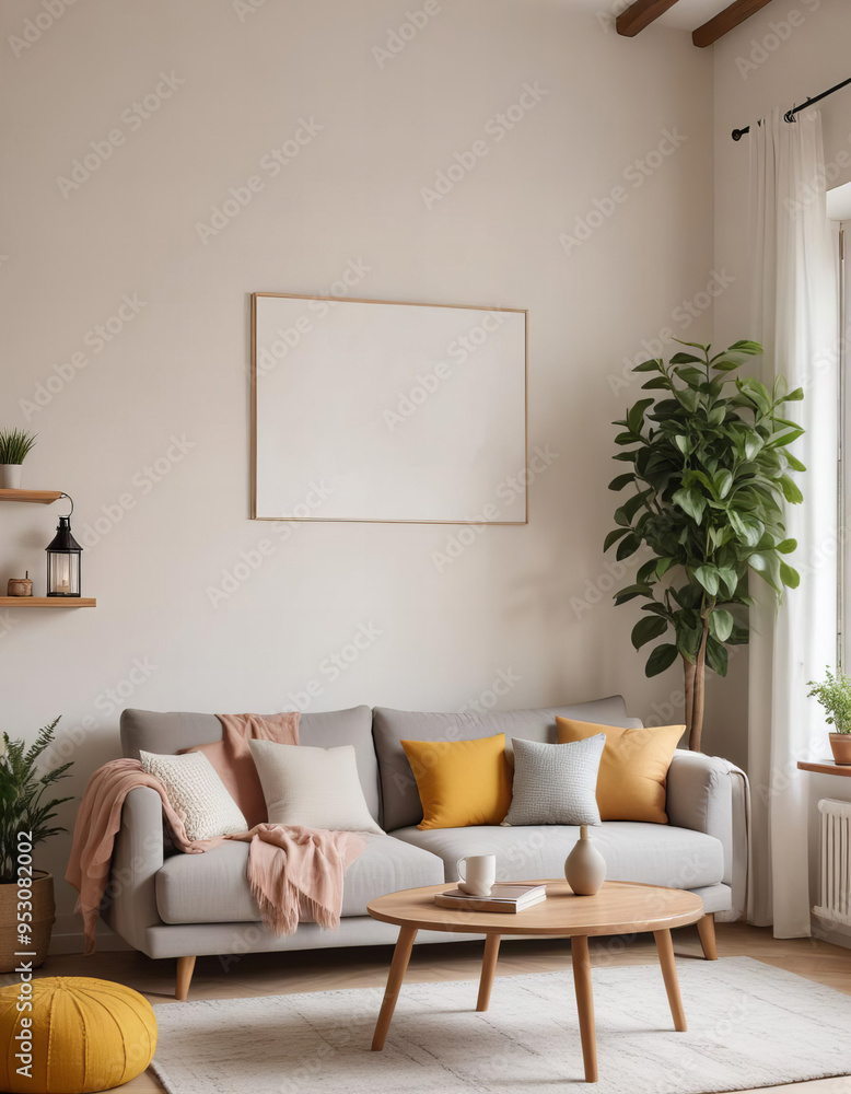 Fototapeta premium Bright and Airy Living Room