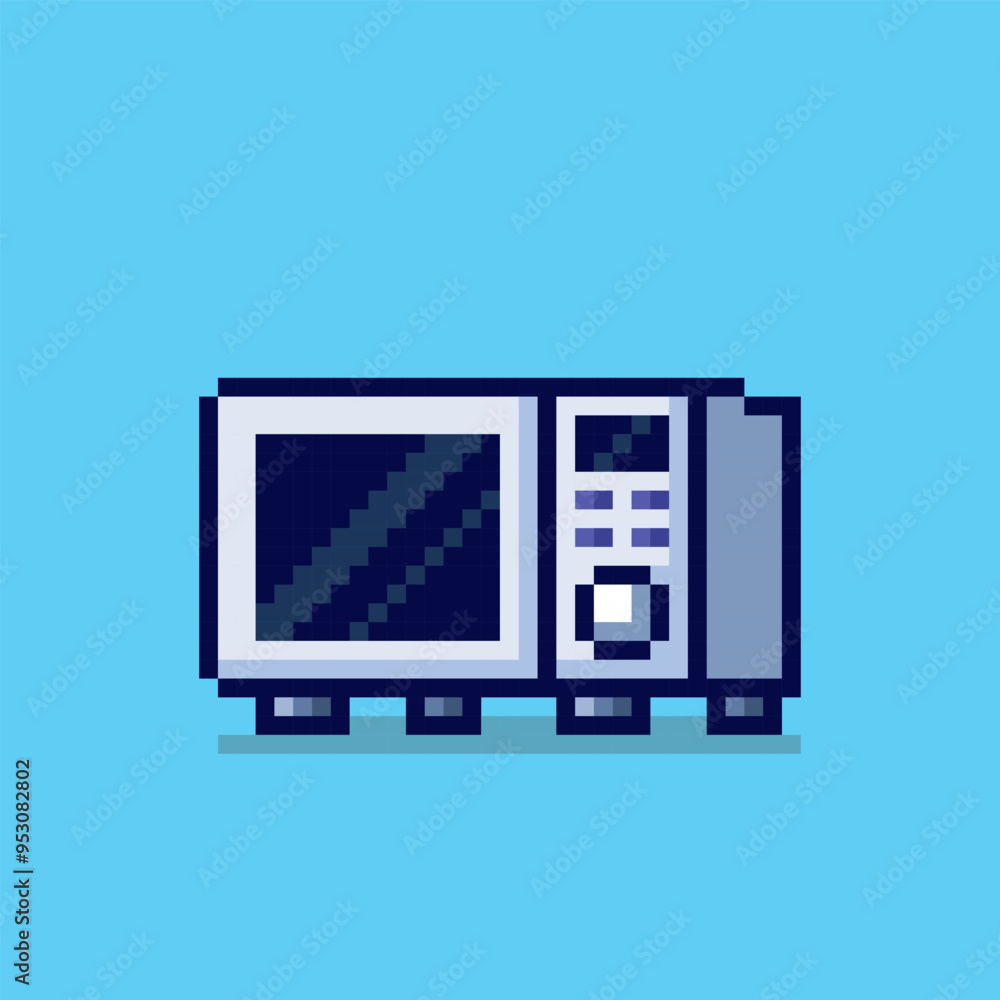 Pixel art microwave game asset design Pixel art microwave game asset design