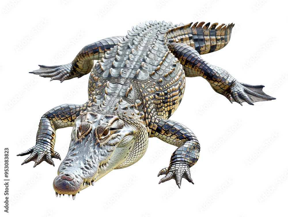 Crocodile Isolated on White Background Crocodile Isolated on White Background