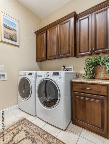 Wallpaper Mural Laundry Room Interior. Torontodigital.ca