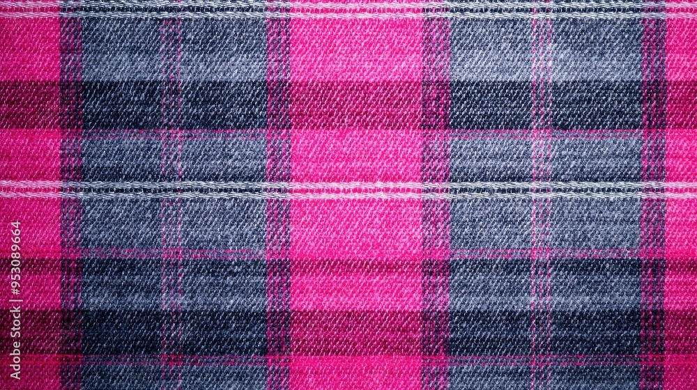 Colorful plaid pattern featuring vibrant pink and gray hues, perfect for textiles, fashion, or interior design projects. Colorful plaid pattern featuring vibrant pink and gray hues, perfect for textiles, fashion, or interior design projects.