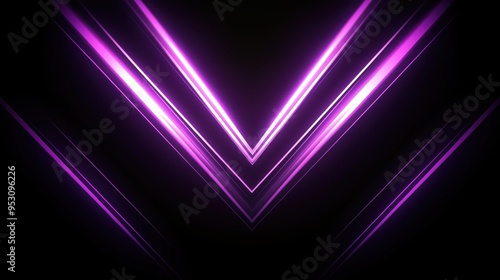 A purple and black image of a V with a purple line on each side. The image is abstract and has a futuristic feel to it