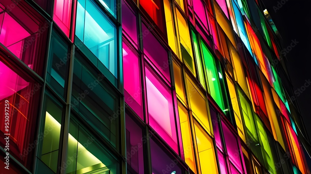 Abstract Modern Office with Surreal Geometric Shapes. Abstract Modern Office with Surreal Geometric Shapes.