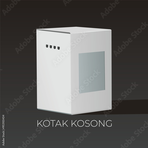 illustration of empty ballot box in indonesia elections