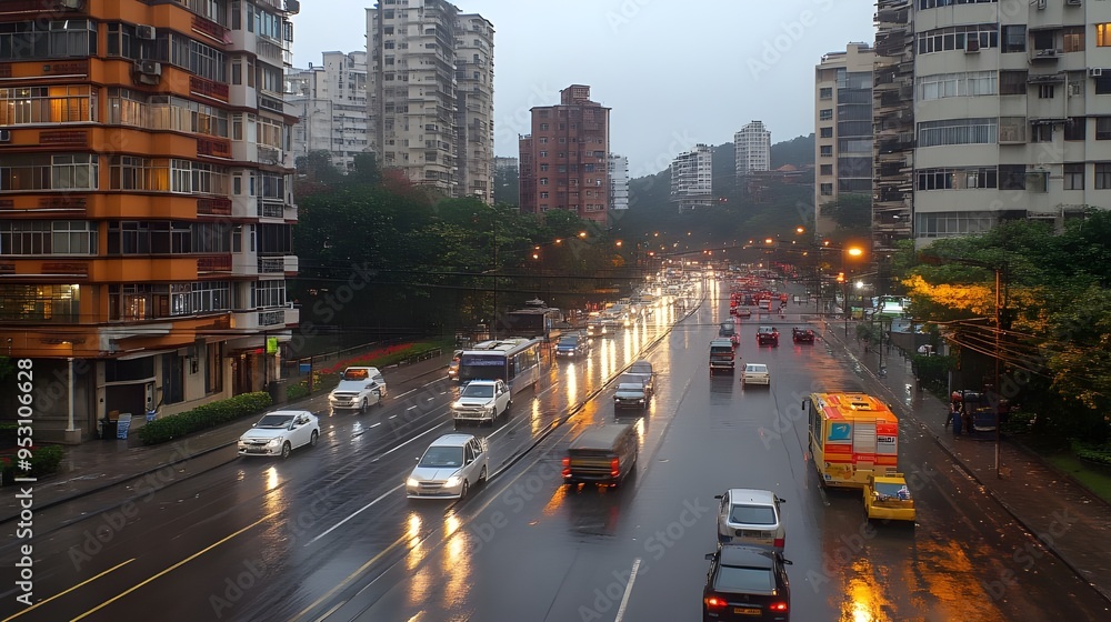 rainy scene