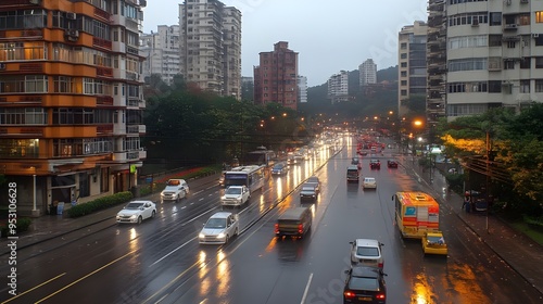 Obraz na płótnie rainy scene w salonie