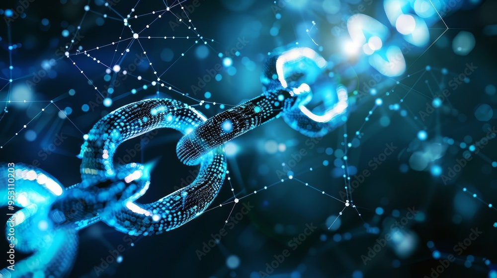 Abstract Blockchain Technology Network Connection Abstract Blockchain Technology Network Connection