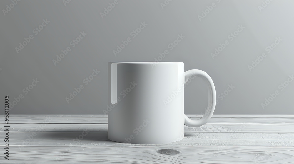 Contemporary sleek white coffee mug with minimalist design, ideal for elegant and practical use. Contemporary sleek white coffee mug with minimalist design, ideal for elegant and practical use.