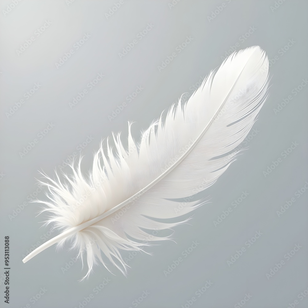 white feathers floating in the air, white feathers isolated on white background white feathers floating in the air, white feathers isolated on white background