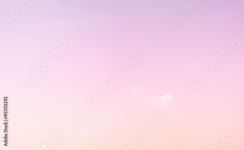 Sky and clouds in pastel tones for graphic design or wallpaper