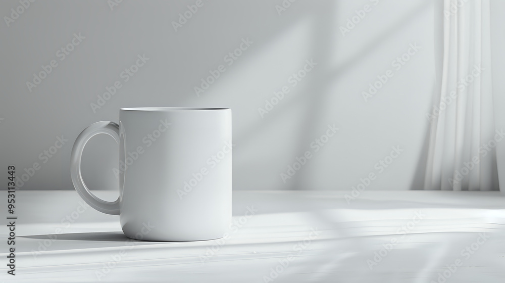 Modern white coffee mug with minimalist elegance and clean design, ideal for daily use and branding. Modern white coffee mug with minimalist elegance and clean design, ideal for daily use and branding.