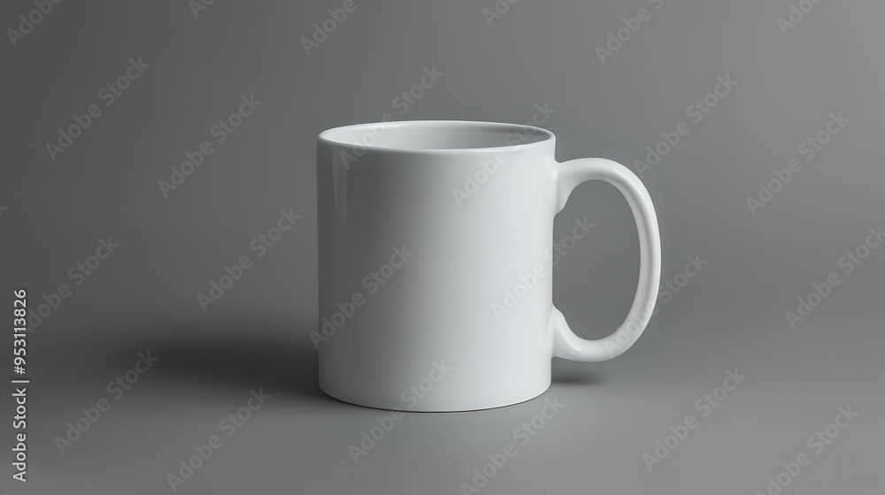 Plain white coffee mug with minimalist and modern design, perfect for everyday use and stylish settings. Plain white coffee mug with minimalist and modern design, perfect for everyday use and stylish settings.