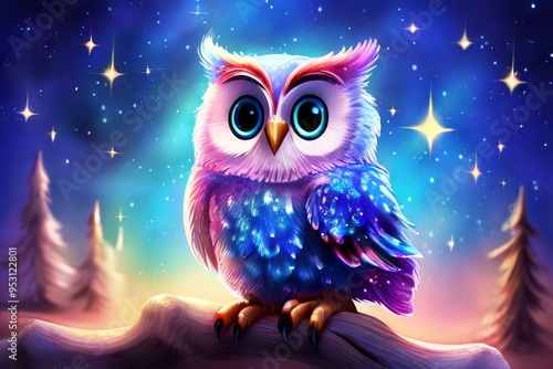  glitter the star gazer an astronomer owl who guides children on