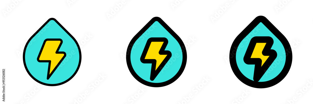 Editable hydro, water, energy, droplet, electricity vector icon. Environment, ecology, eco-friendly. Part of a big icon set family. Perfect for web and app interfaces, presentations, infographics, etc Editable hydro, water, energy, droplet, electricity vector icon. Environment, ecology, eco-friendly. Part of a big icon set family. Perfect for web and app interfaces, presentations, infographics, etc