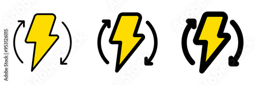 Editable renewable, sustainable, energy vector icon. Environment, ecology, eco-friendly. Part of a big icon set family. Perfect for web and app interfaces, presentations, infographics, etc