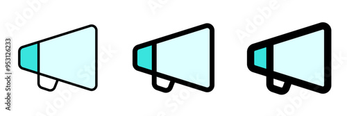 Editable director bullhorn, megaphone, marketing vector icon. Movie, cinema, entertainment. Part of a big icon set family. Perfect for web and app interfaces, presentations, infographics, etc