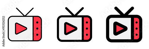 Editable tv show, tv program vector icon. Movie, cinema, entertainment. Part of a big icon set family. Perfect for web and app interfaces, presentations, infographics, etc