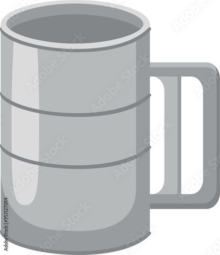Sifting cup for flour. Baking ingredient tool icon