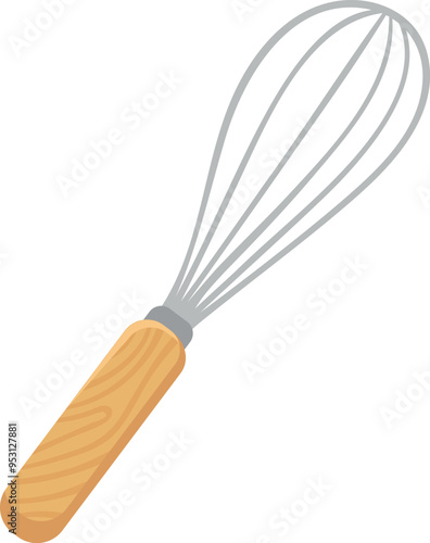 Whisk color icon. Blending ingredients cooking tool