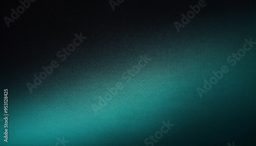 Grainy Dark Green-Blue Gradient with Black Backdrop 