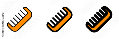 Editable hair comb vector icon. Barbershop, lifestyle, grooming. Part of a big icon set family. Perfect for web and app interfaces, presentations, infographics, etc