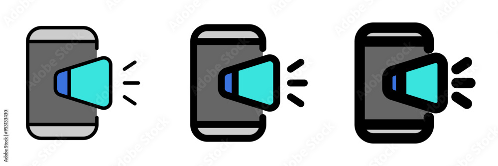 Editable mobile marketing vector icon. SEO, marketing, business. Part of a big icon set family. Perfect for web and app interfaces, presentations, infographics, etc Editable mobile marketing vector icon. SEO, marketing, business. Part of a big icon set family. Perfect for web and app interfaces, presentations, infographics, etc