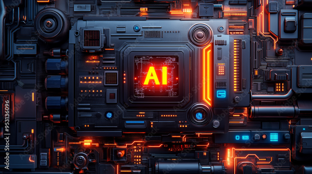 AI Circuitry Glow in the Tech Matrix AI Circuitry Glow in the Tech Matrix