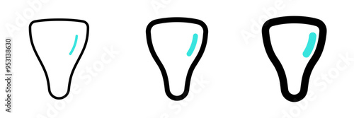 Editable incisor, tooth vector icon. Dentistry, healthcare, medical. Part of a big icon set family. Perfect for web and app interfaces, presentations, infographics, etc