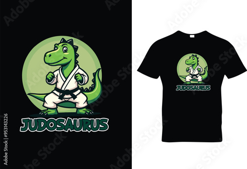 Judosaurus Vector Tshirt Design