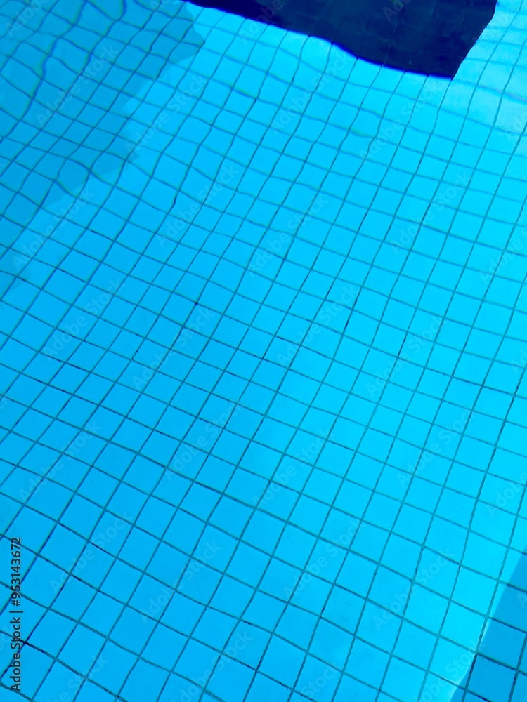 Obraz premium Summer Texture Wavy Aqua Pool