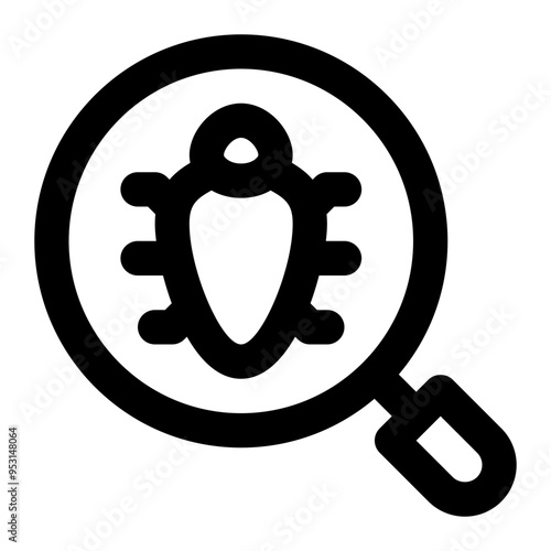 debug, debugging, bug, searching, web services, internet outline icon