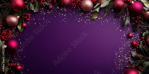 Purple Christmas Ornament B...