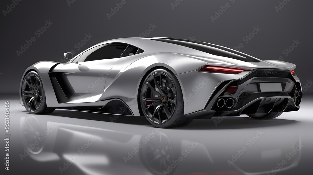 Luxury Sports Car with Aerodynamic Design Luxury Sports Car with Aerodynamic Design