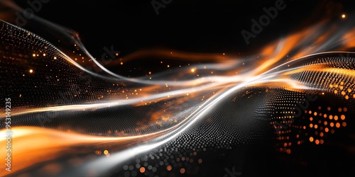 Digital Wave: Abstract back...