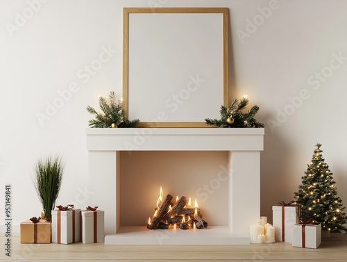 Christmas Fireplace Glow: W...
