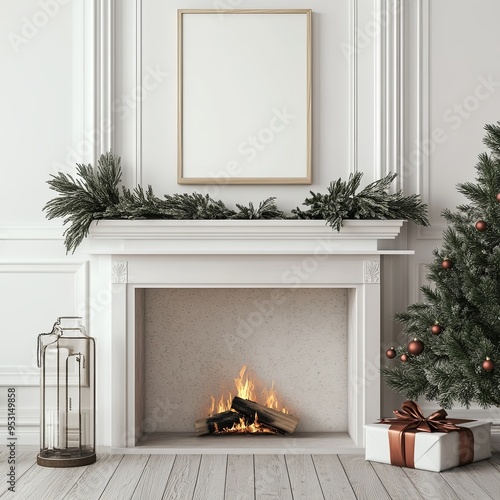 Christmas Fireplace Glow: W...