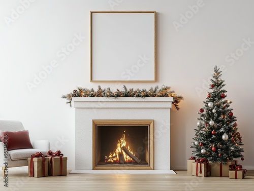 Christmas Fireplace Glow: W...