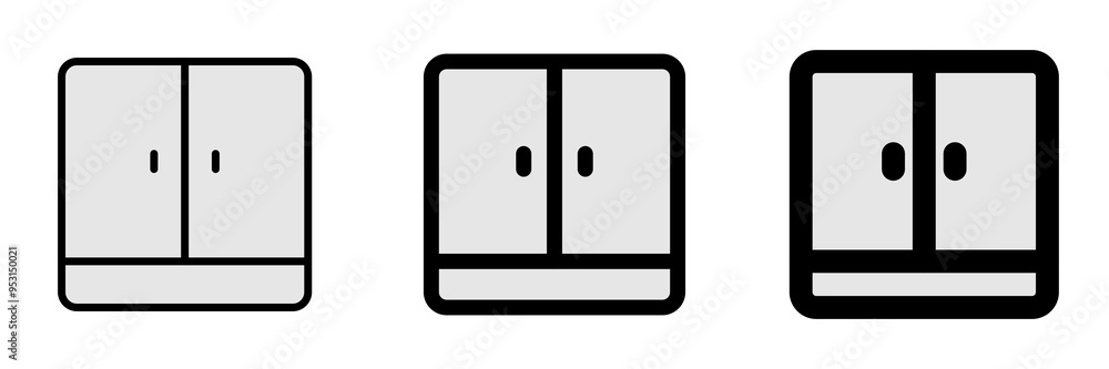 Editable cupboard, cabinet, vector icon. Part of a big icon set family. Perfect for web and app interfaces, presentations, infographics, etc Editable cupboard, cabinet, vector icon. Part of a big icon set family. Perfect for web and app interfaces, presentations, infographics, etc